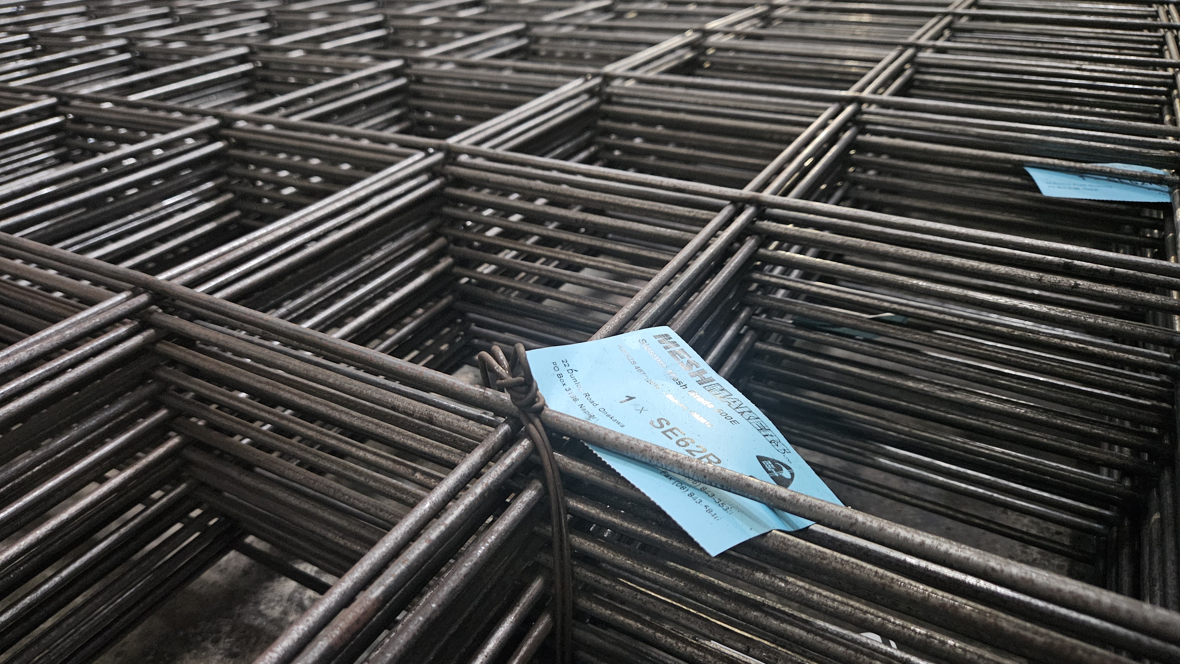 Seismic ductile mesh prepared for structural reinforcement